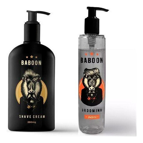 Kit Dupla Baboon 1x Creme De Barbear + 1x Grooming -  Baboon