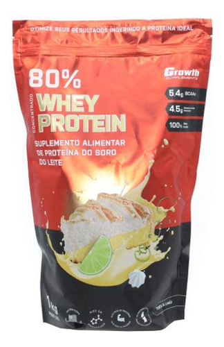 Whey Protein Concentrado Growth 1kg Proteina Torta De Limao