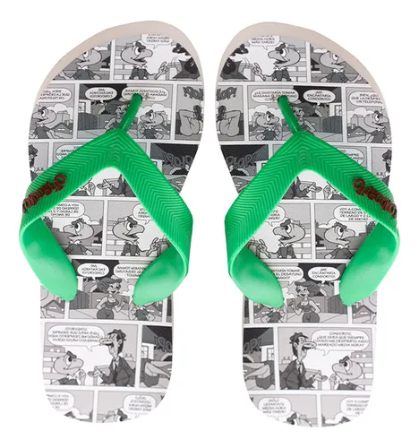 Sandalias Hawaianas Condorito Gris Verde