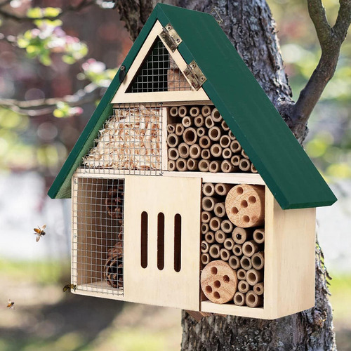 Hotel De Abejas, Serrín Polinizador De Abejas, Resistente A