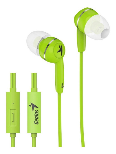 Auricular Genius Hs-m320 Con Microfono Para Celular Verde