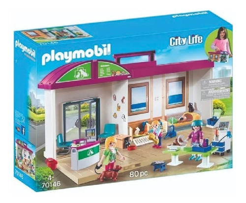 Playmobil 70146 City Life Maletin Clinica Veterinaria Nena C