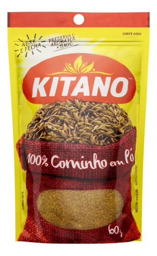 Cominho em Pó Kitano Pacote 60g