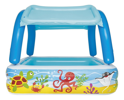 Piscina Bestway Inflable Con Toldo Desmontable 140x140x114cm