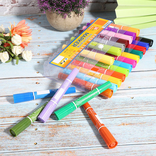 Marcador De 24 Colores Marcador Multiusos De Buena Calidad