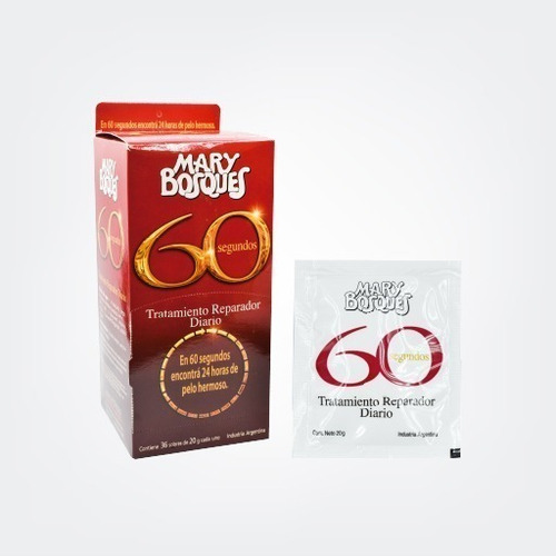 Mary Bosques 60 Segundos Tratamiento Reparador X 20g X 36 U