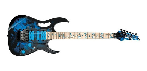 Guitarra Ibanez Signature Steve Vai Jem 77p Blue Floral