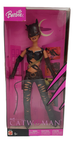 Barbie Catwoman Dc Comics 2004 Con Detalles
