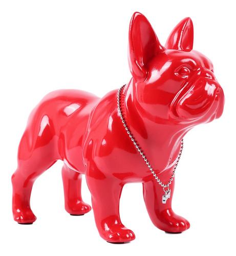 Suruim Estatua De Bulldog Ingles De Resina (rojo, M)