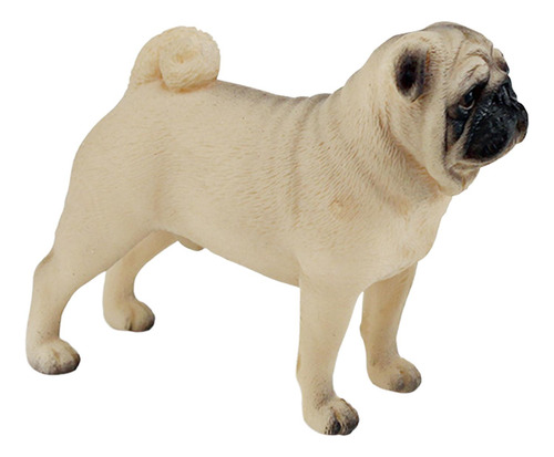 Figura De Perro Shar Pei Chino En Miniatura De Pvc