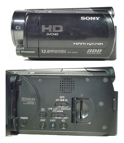 Filmadora Sony Hdr-xr500 Entrada Microfone Nightshot