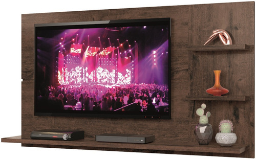 Panel Rack Mesa Soporte Para Tv Hasta 49 Con Repisas - Clean