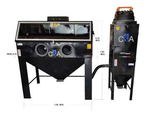 Pistola Para Sandblasting Industrial Prof Boq Carburo C & A