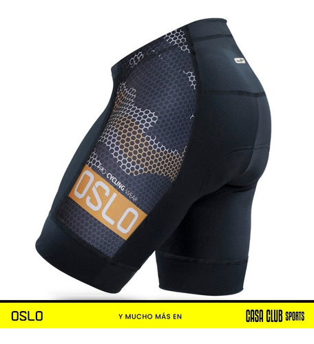Calza Ciclismo Oslo Color Badana 3d Anatómica Hombre