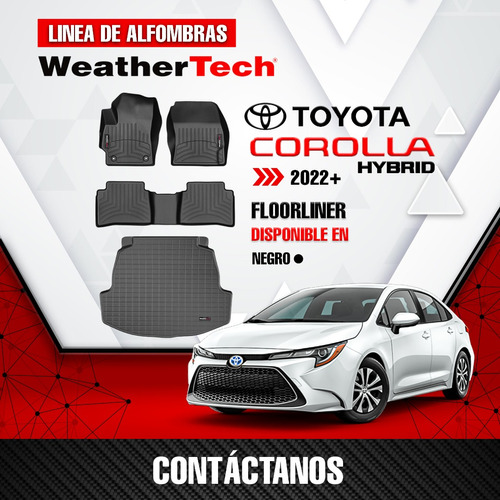 Alfombras Weathertech Toyota Corolla Hybrid  2022 +