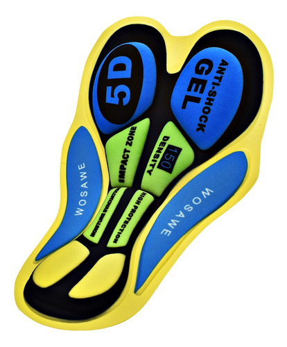 Hombres Mujeres Ciclismo Cortos 5d Gel Pad Cojín Transpirabl