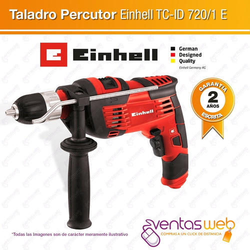 Imagen 2 de 7 de Taladro Percutor 720 W Electrico Autoajustable 13 Mm Einhell
