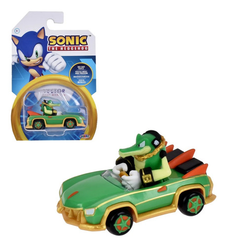 Sonic Auto Vehiculo Metal Escala 1:64 Con Figura Pelicula Ed