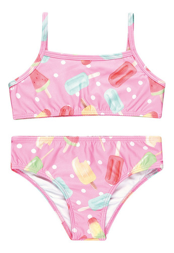 Biquini Infantil Moda Praia Verão  Proteção Uv50 1ao14