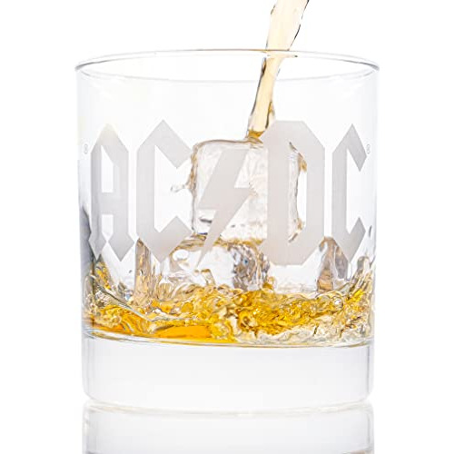 Vasos De Old Fashioneds, Ac-dc: Vaso De Whisky Grabado Con C