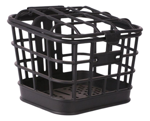 Cesta Delantera Negra Con Tapa Cesta Para Bicicleta Cesta