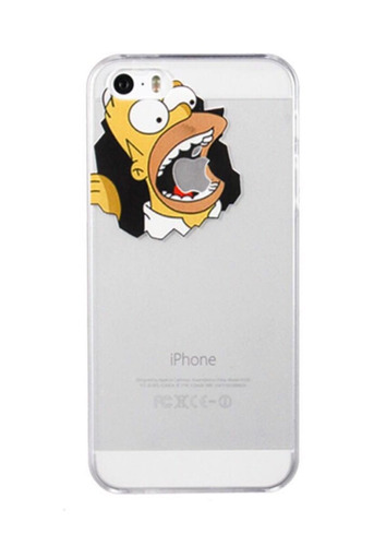 Tpu Transparente Los Simpson  iPhone 5  5 Se Macrotec