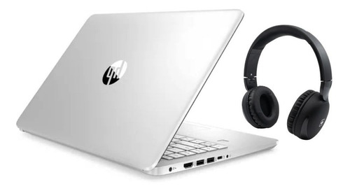 Imagen 3 de 5 de Laptop Hp 14 Core I3 11va 128gb Ssd 4gb Ram Win10 Plata Color Plateado