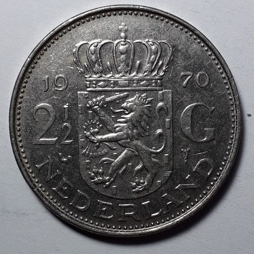 Holanda - 2 1/2 Gulden 1970 - Km 191 (ref 187)
