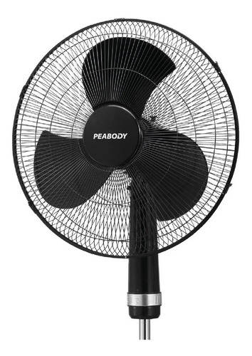 Ventilador De Pie Peabody Pe-vp2061 3 Velocidades 60w Color de la estructura Negro Color de las aspas Negro