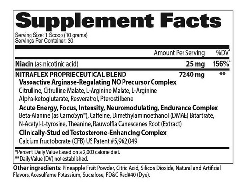 Suplemento en polvo GAT Sport Advanced Pre-Workout Nitraflex aminoácidos sabor blue raspberry en pote de 300g