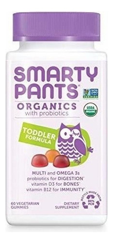 Smartypants Organic Toddler Multivitamin, Gummy Vitamins Dia