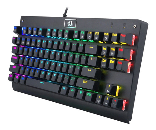 Imagen 3 de 8 de Teclado Gamer Redragon Dark Avenger K568 Qwerty Outemu Red