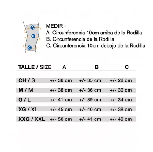 Body Care Rodillera Rotuliana Con Lunetas Fijas Y Velcro