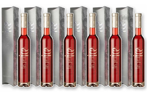 Vino Las Perdices Ice Malbec Rose 375ml + Estuche Caja X6