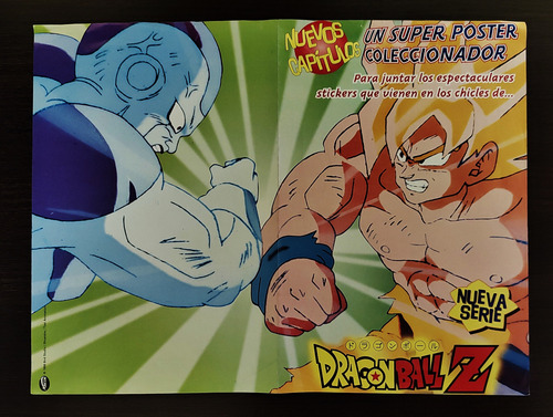 Poster Album De Stickers Metalizados Arcor Dragon Ball Z 