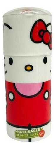 Vaso Botella Infantil Hello Kitty Con Tapa Y Pico Original