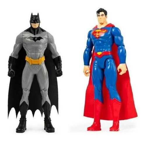 Boneco Superman E Boneco Batman Kit Liga Da Justiça Dc Heroi