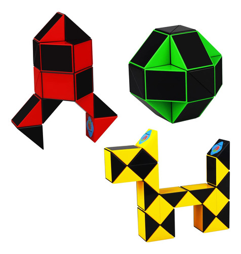 Ganowo Sensory Fidget Snake Cube Twist Magic Puzzle Jugues,