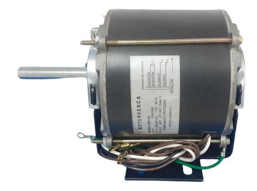 Imagen 1 de 3 de Motor Ventilador Motorvenca 1/4 Hp 220v 1550 Rpm Cava Cuarto