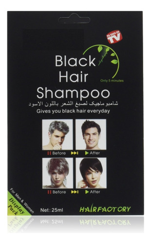 Shampoo Tinte 5 Min Black Hair - mL a $180