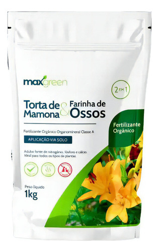 Fertilizante Forth Maxgreen Torta Mamona Farinha Osso 1kg