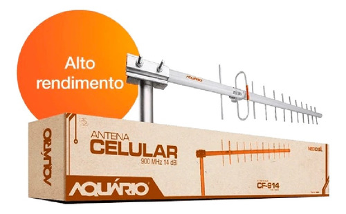 Antena Externa Para Celular 900mhz 17dbi Aquario Cf-917     