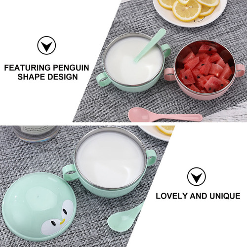 2 Juegos De Cuencos De Comida Para Bebés Con Cucharas, Cuenc