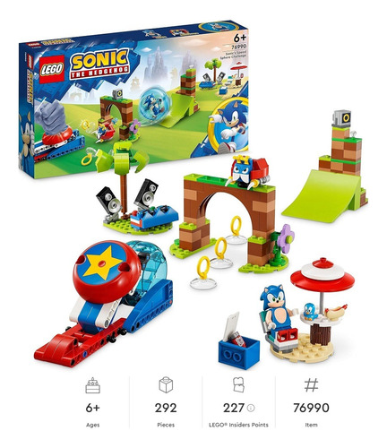 Lego 76990 Sonic Impulsador En Esfera 292 Pzs