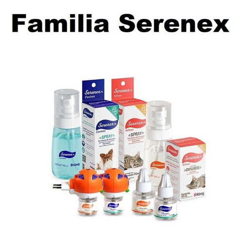 Kit Serenex Gatos Difusor + Refil 42ml Acalma Tranquiliza