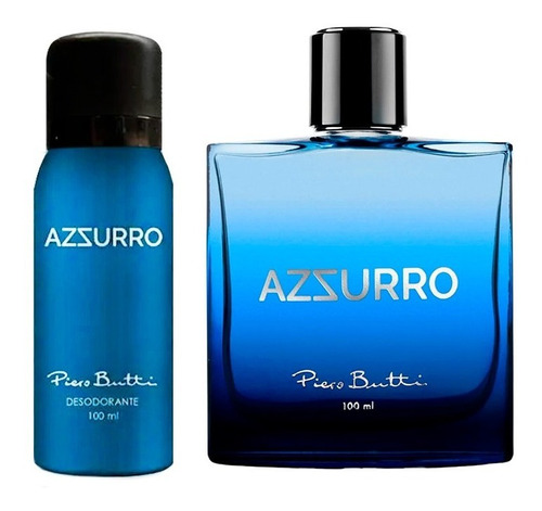Perfume Hombre Azzurro Edt 100 Ml + Desodorante Piero Butti