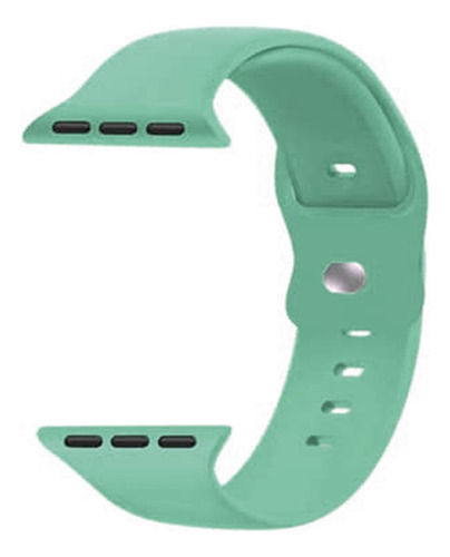 Correa Apple Watch Silicona Azul Turquesa M/l 38x40x41mm