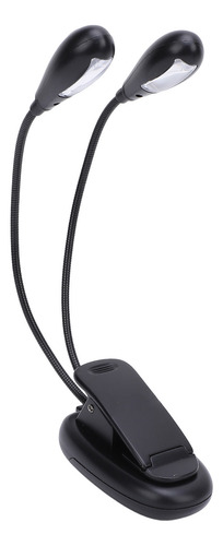 Soporte De Música Led De Doble Cabezal Con Clip, 2 Puntos De