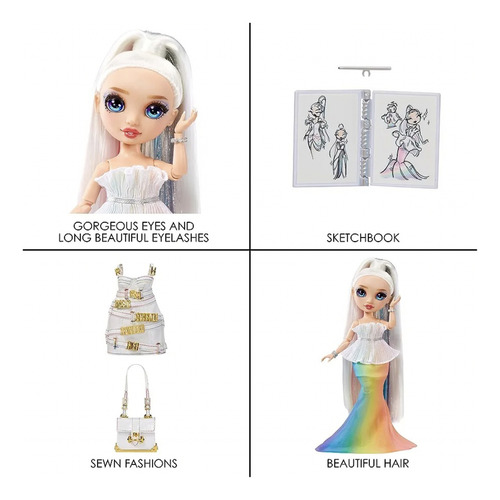 Rainbow High Fantastic Fashion Muñeca Amaya Raine