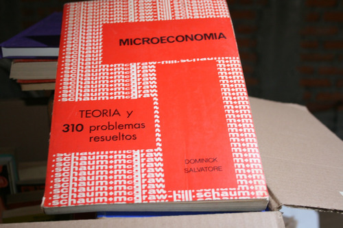 Microeconomia , Serie Schaum  , Año 1980 , 279 Paginas